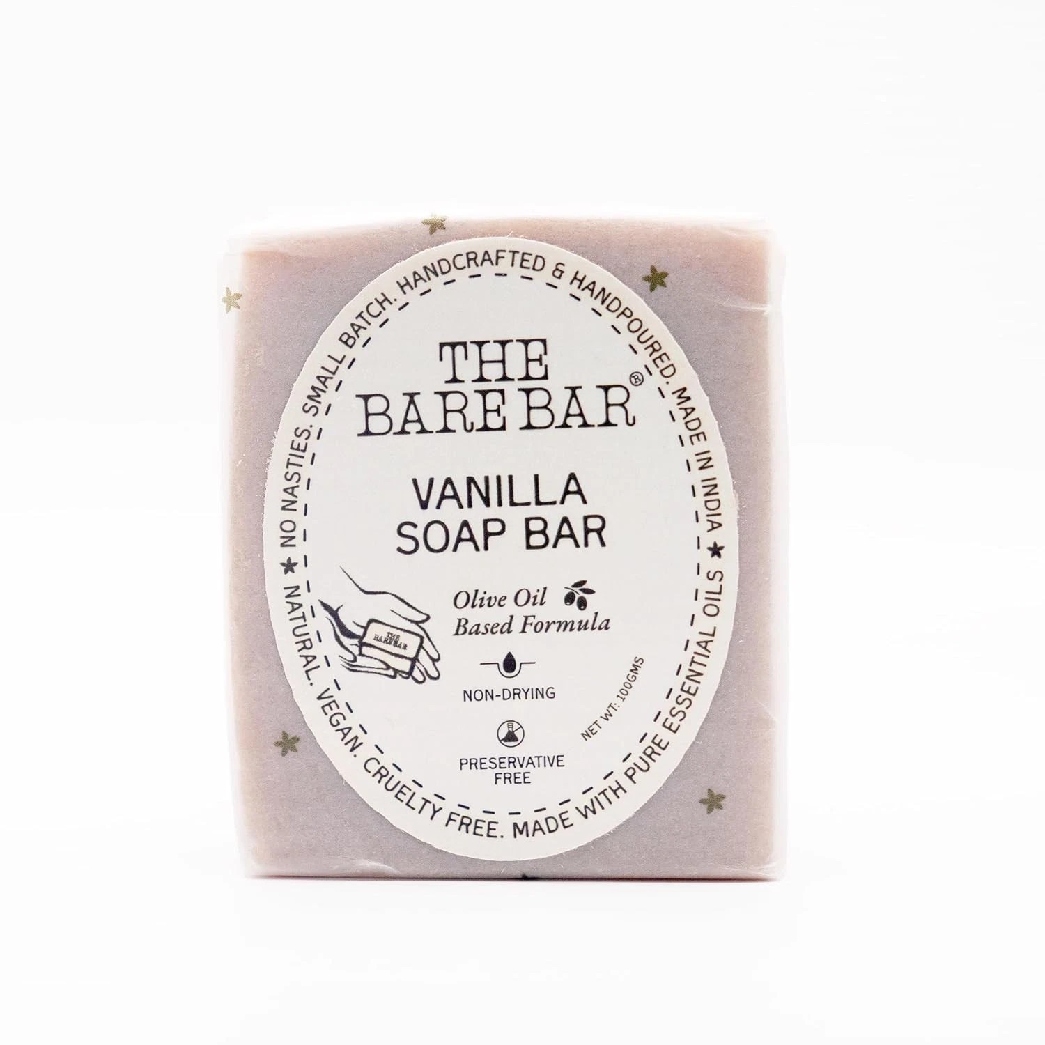 The Bare Bar Vanilla Soap For All Skin Types 100gm h211
