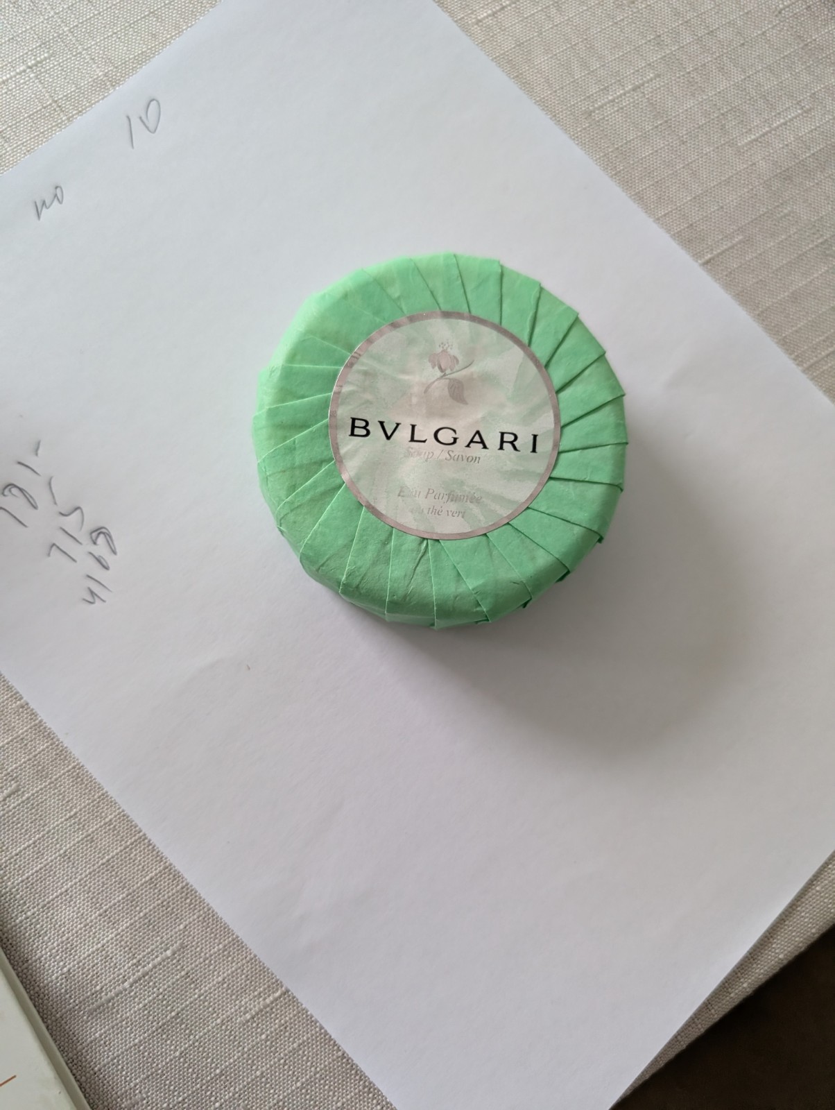 New Bvlgari Eau Parfumee au the vert 2.6 oz Soap Savon