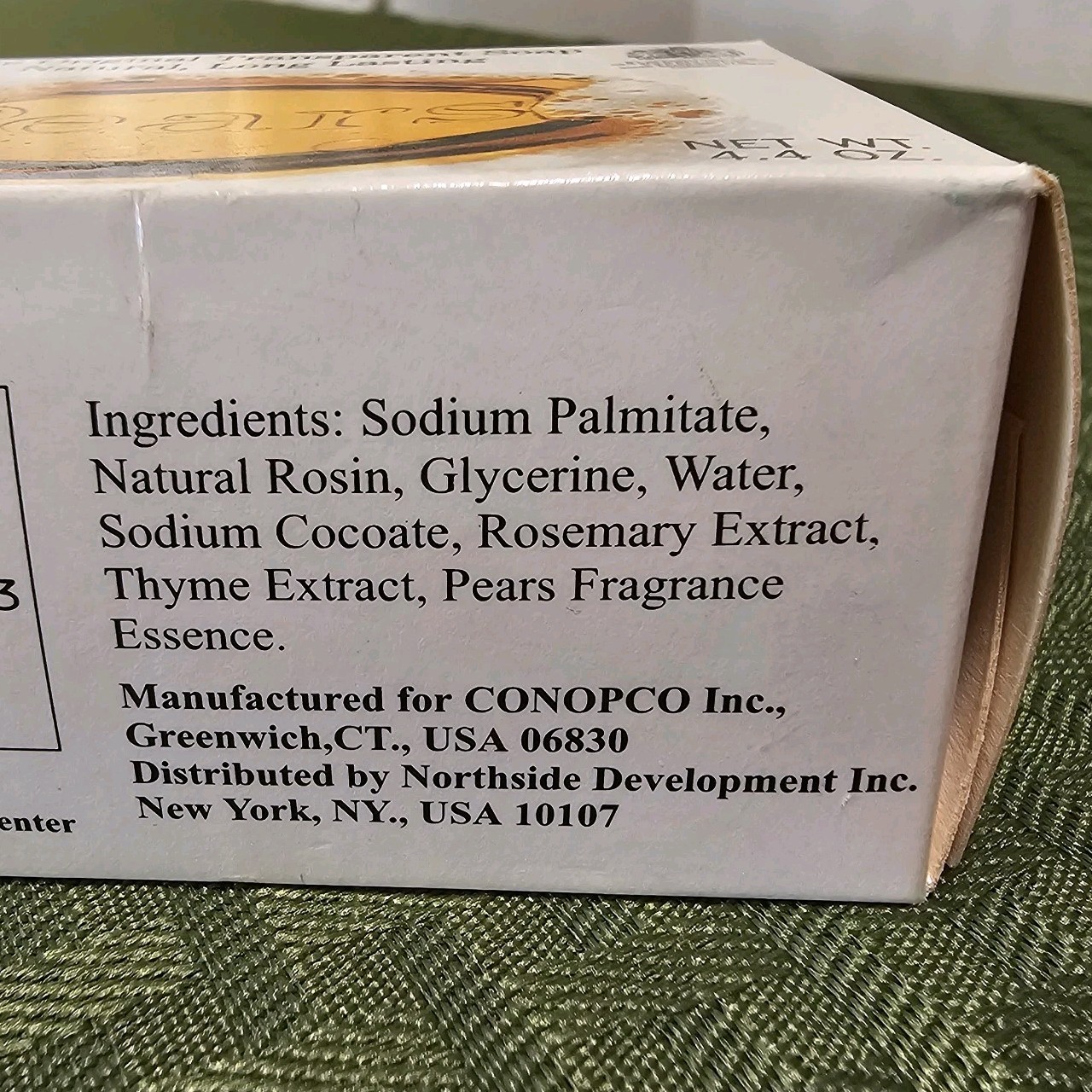 VTG Pears Transparent Soap Original Glycerine Bath Size 4.4 Oz NIP NOS Sealed