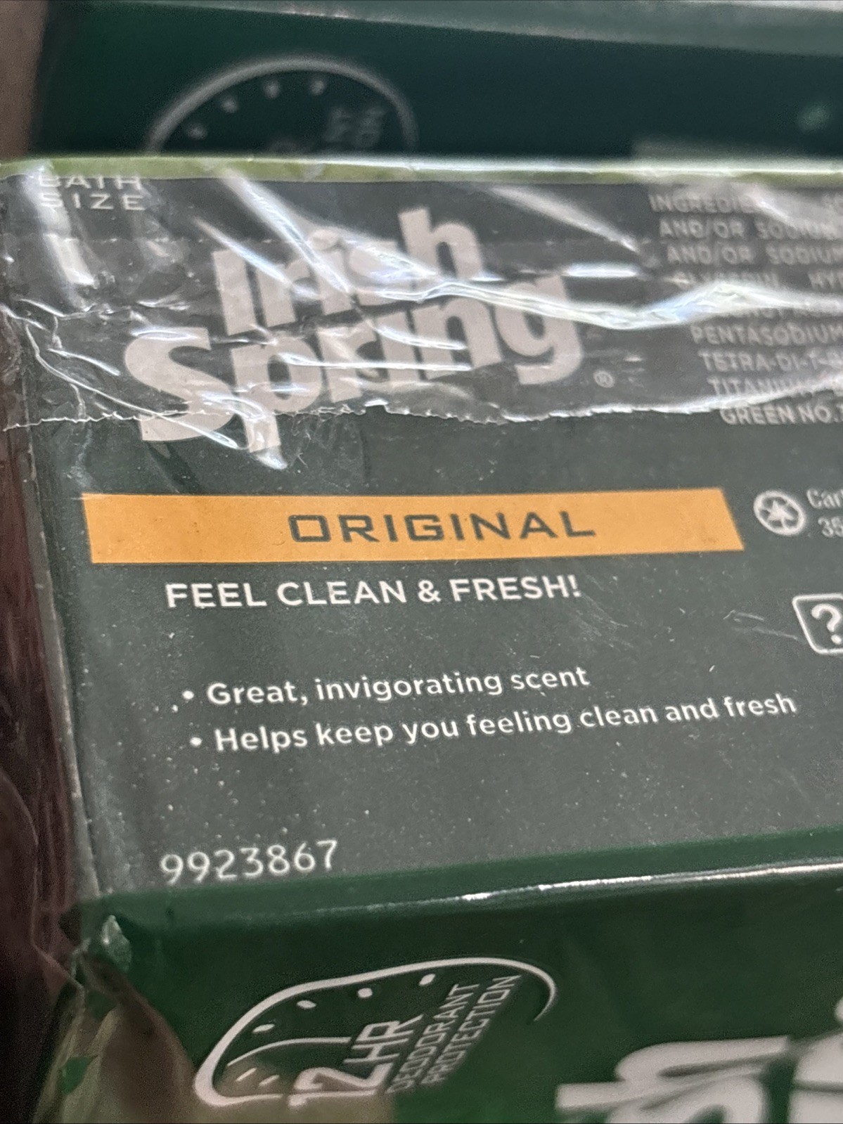 12 Irish Spring Original Clean Bar Soap 3.7 oz Each – No Flaxseed or Linseed Oil