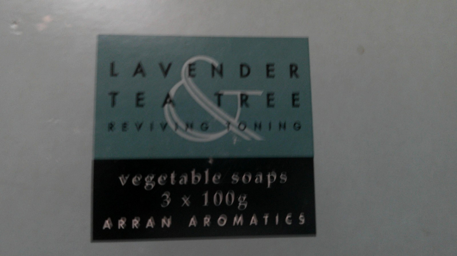 Arran Aromatics Scotland Lavender Tea Tree Set Of 3 Soaps New 3 x 100g