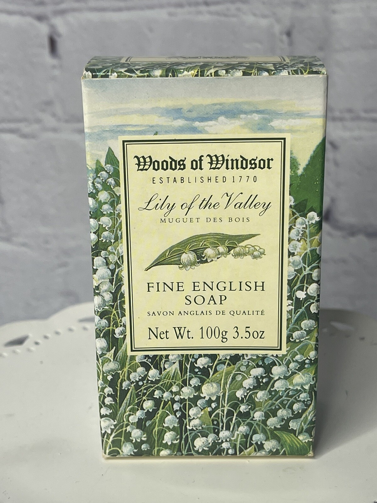 VTG Lily of the Valley Woods of Windsor Soap 3.5 oz English Soap New In Box