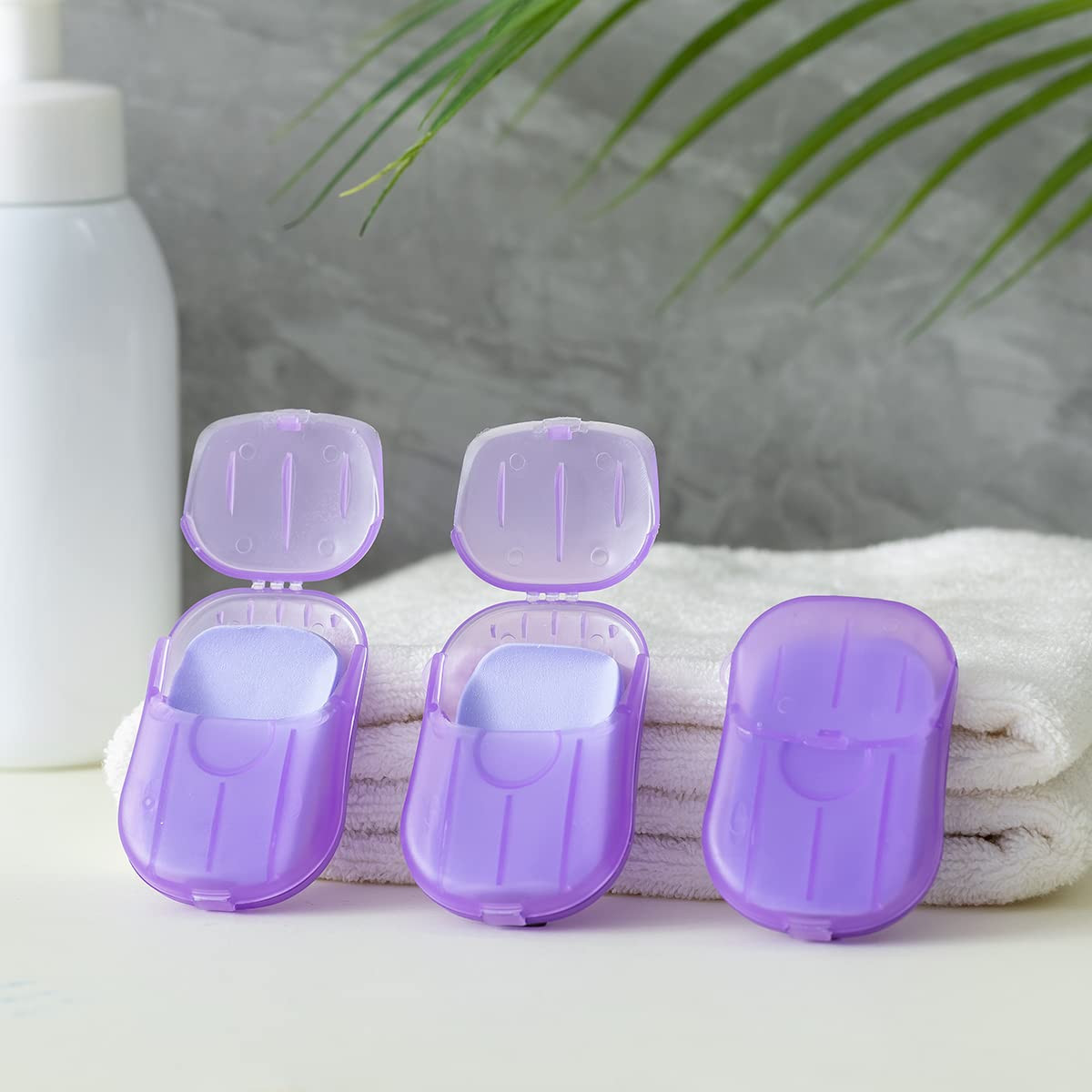 12 Boxes (240 Sheets) Soap Paper Sheets Portable Disposable Travel Scented Bath