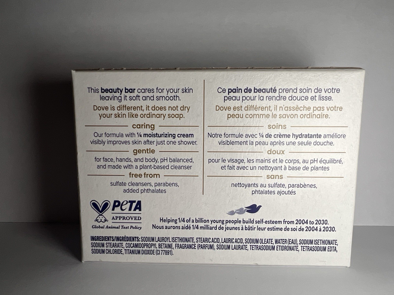 Dove Original Beauty Bar Soap 2.6 oz (2-Pack)- Moisturizing Cream