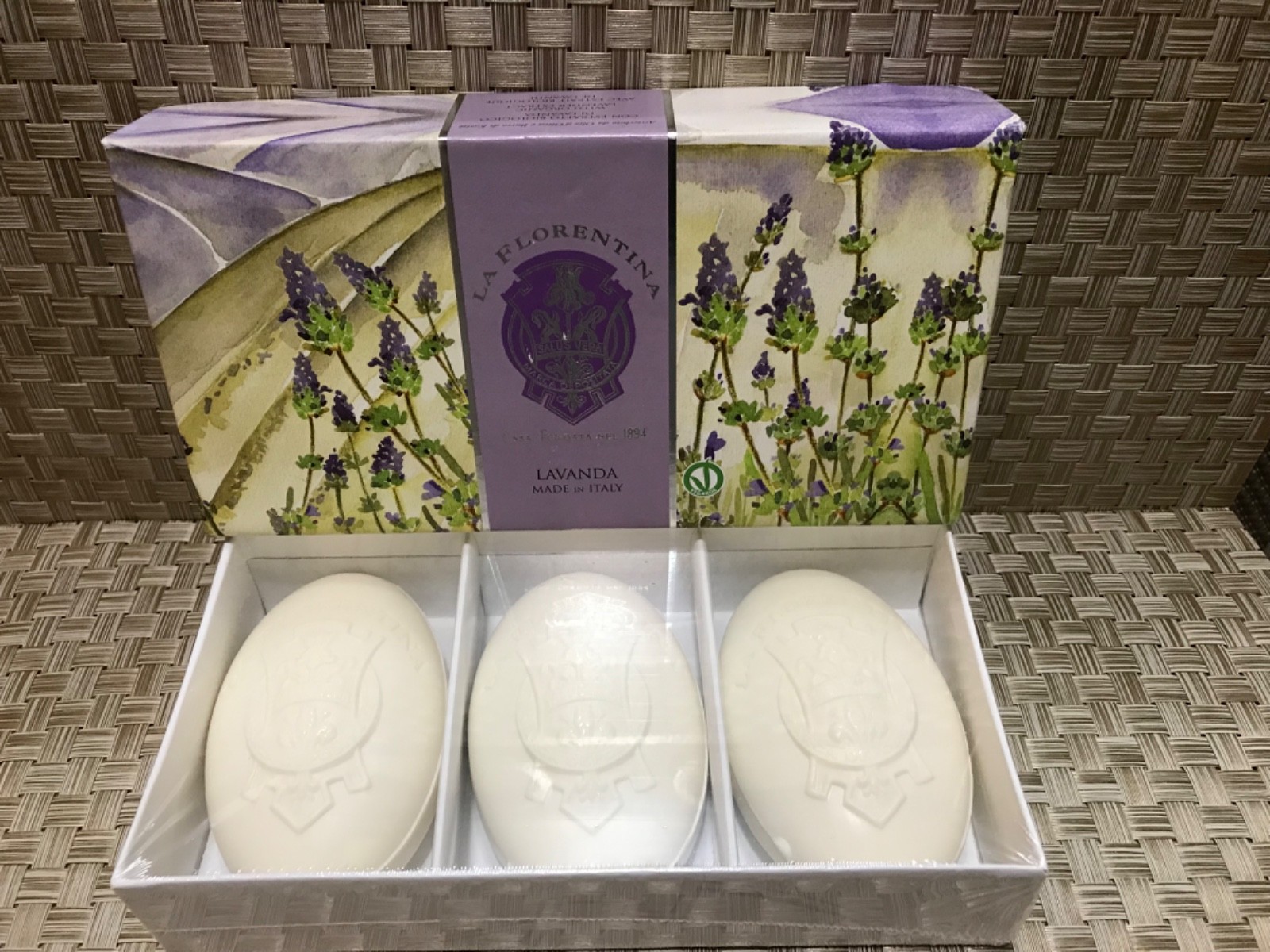 La Florentina Lavender Soap ITALY 3 X 5.3 Ounce Bars Lavanda 3 Soaps Nice