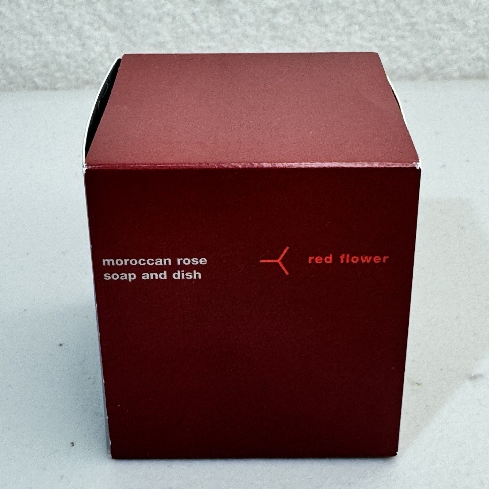 Red Flower Moroccan Rose Luxury Scented Soap Ball 3.5oz With Small Soap Dish