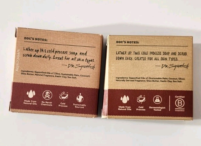Dr. Squatch Bay Rum Natural Bar Soap for Men, 5 Oz – Pack of 2