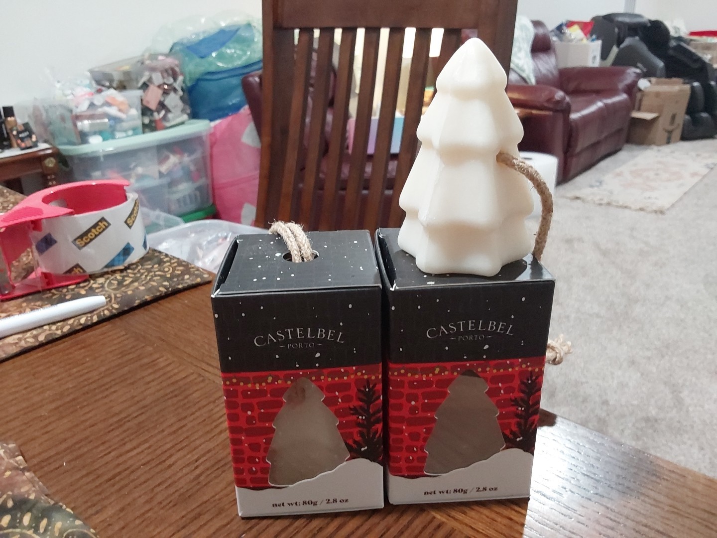 LOT/2 CASTELBEL PORTO HOLIDAY CHRISTMAS TREE PINE TREE SCENTED SOAP NEW!