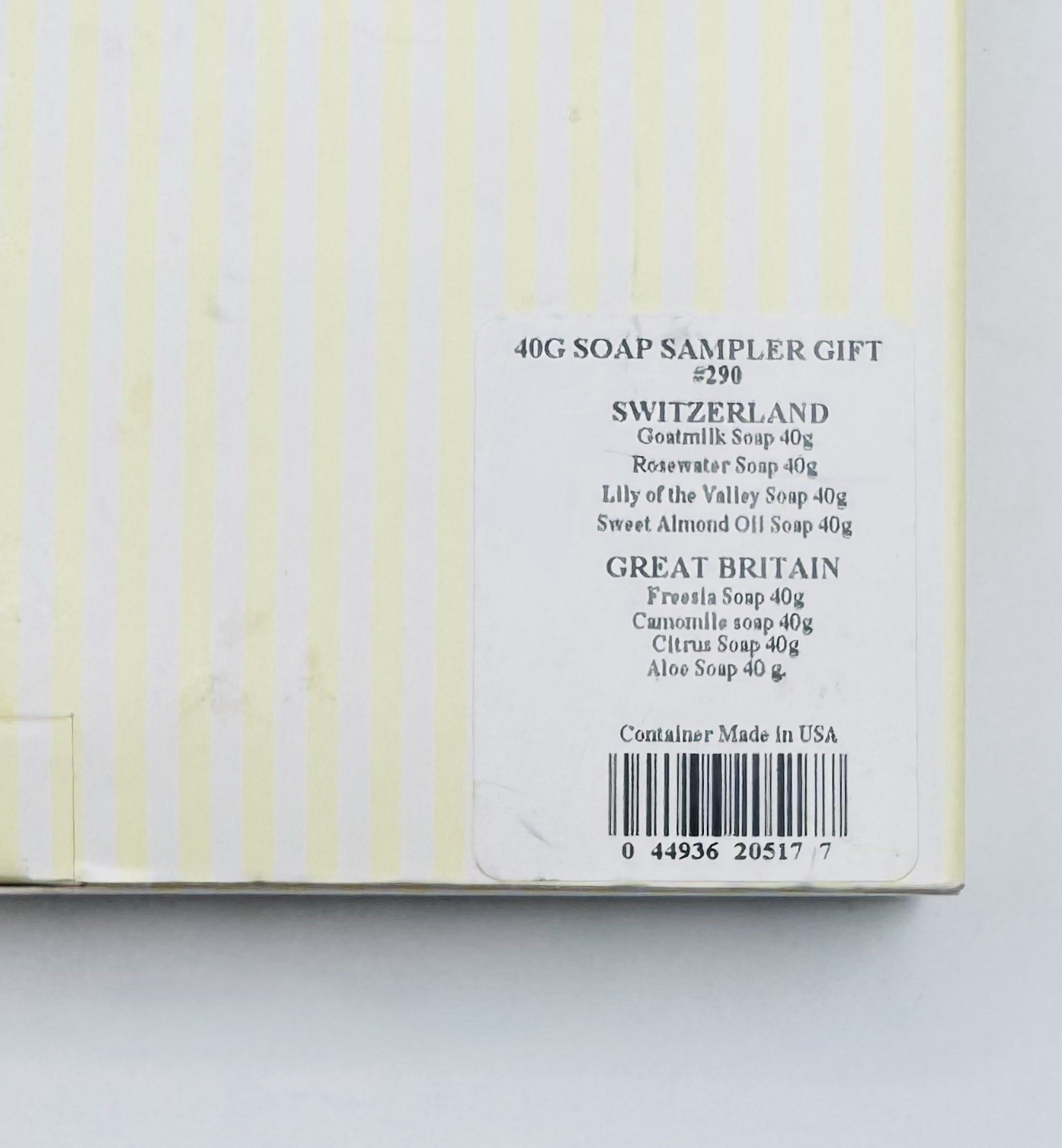 Crabtree & Evelyn NOS Soap Sampler 8 @ 40g Box #290 GIFT SET Rose Lily Freesia