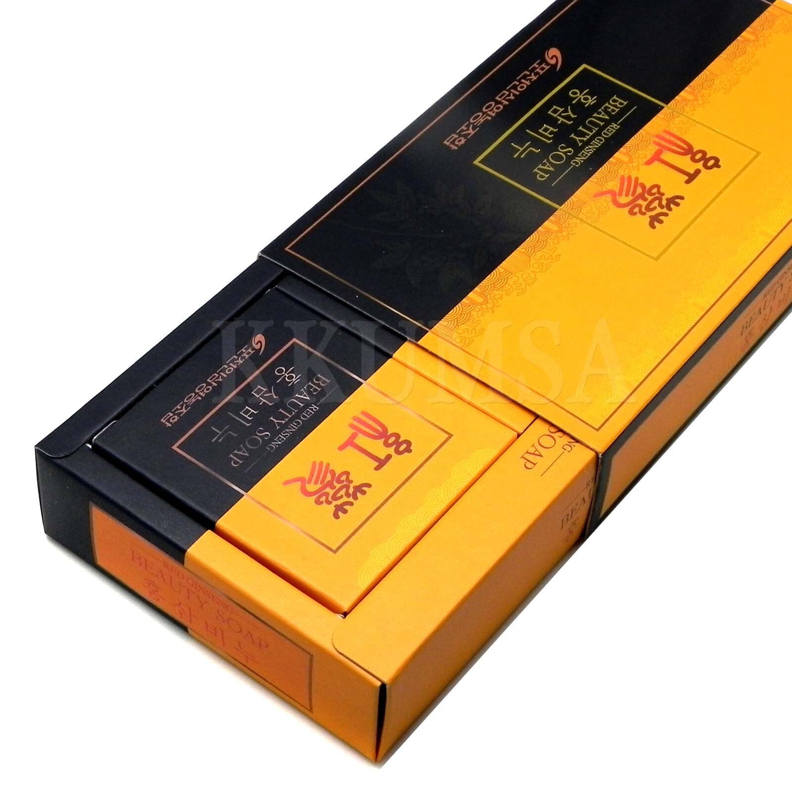 Korean Red Ginseng beauty Soap 400g(100gx2p x 2Box) moisture,nourishment provide