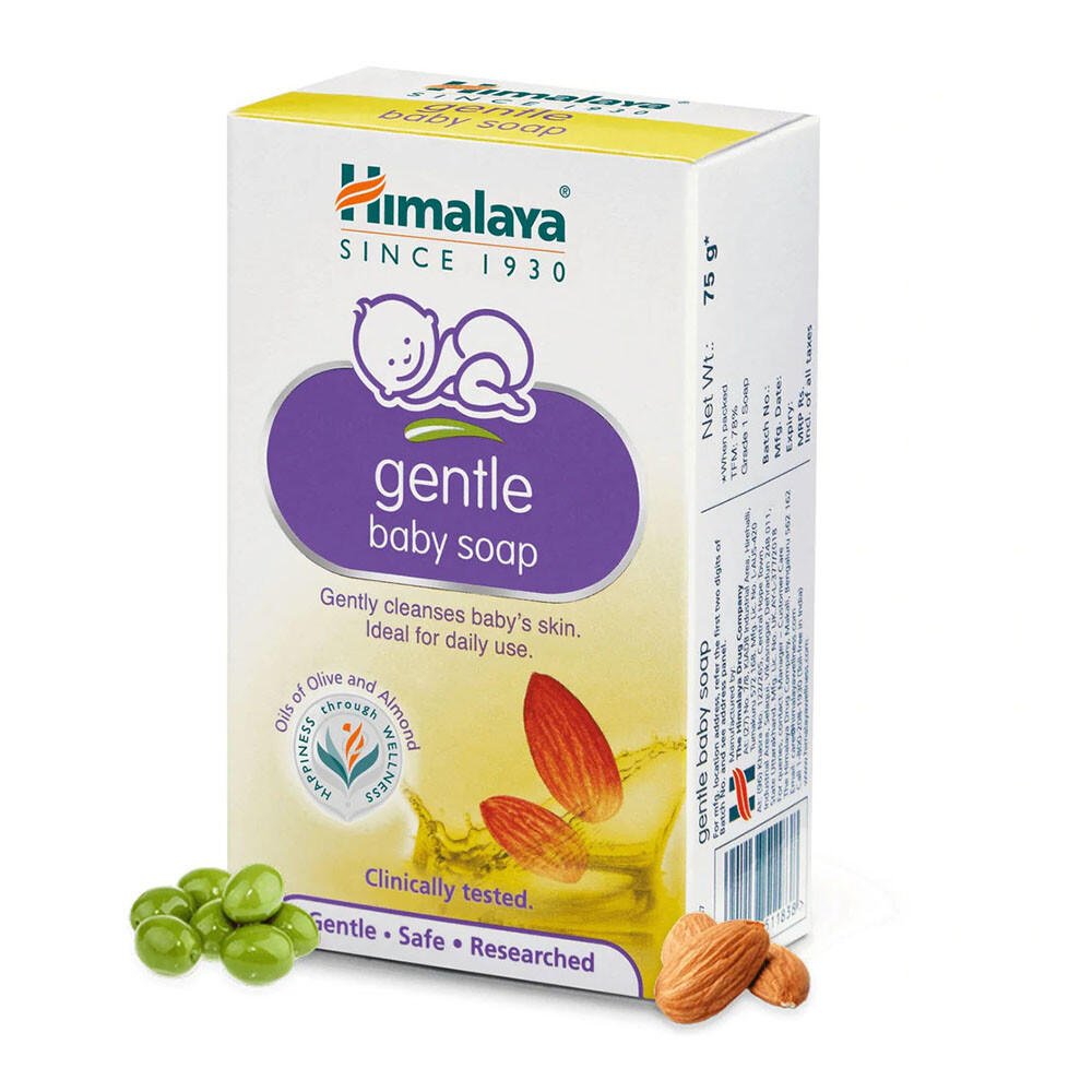 Herbals Gentle Baby Soap Cleanse Condition Almond Olive Oil Free Shipping