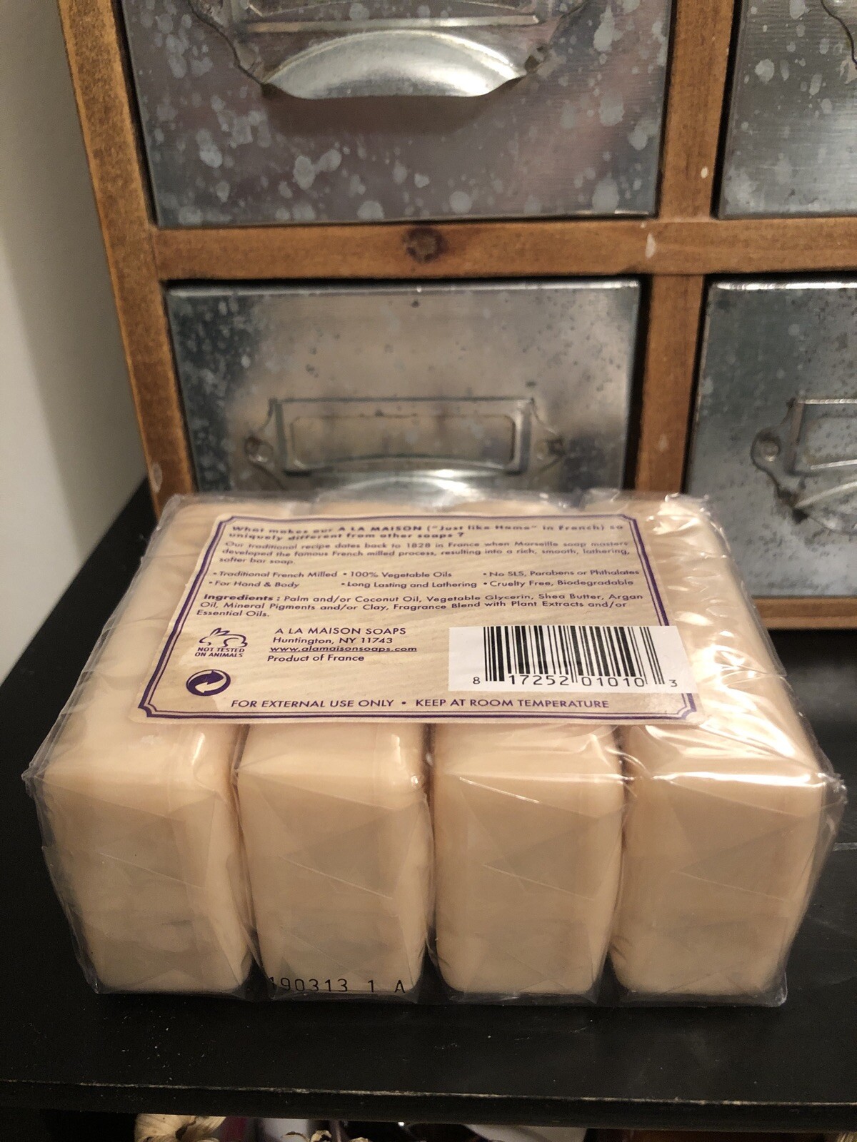 A La Maison de Provence Hand Body Bar Soap Lavender Flowers 4 Bars 3 5 oz