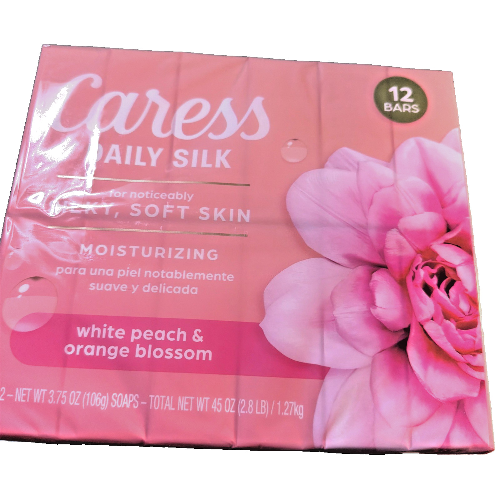 24 Caress Daily Silk White Peach & Orange Blossom CloveOil 3.75 Each Bar Clove