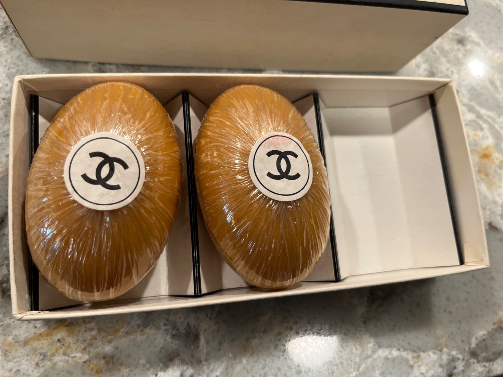 Vintage Chanel No. 5 Hand Soap 2 Bars With Original Box Retro Sealed