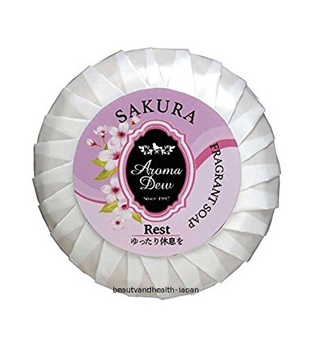 JAPAN CLOVER SOAP AROMA DEW SAKURA CHERRY BLOSSOM(100g)SKIN BEAUTY CARE