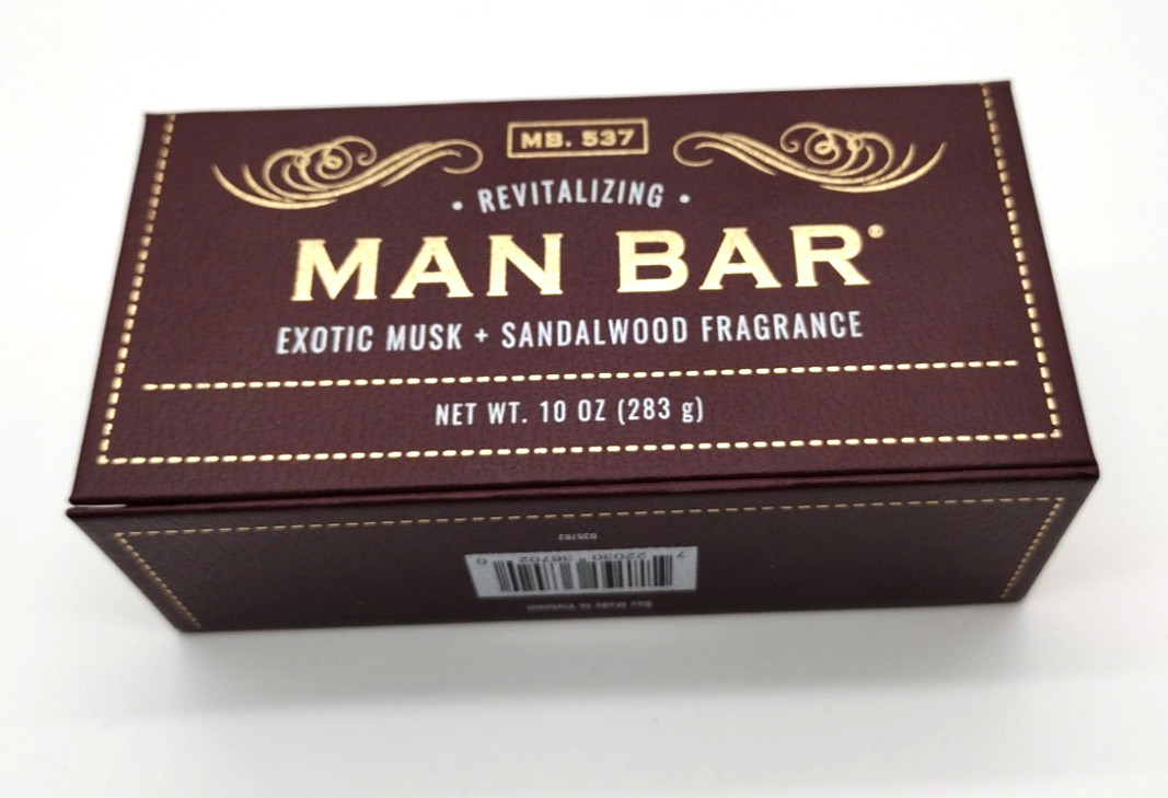 San Francisco Soap Co Man Bar Exotic Musk Sandalwood 10oz Revitalizing MB537