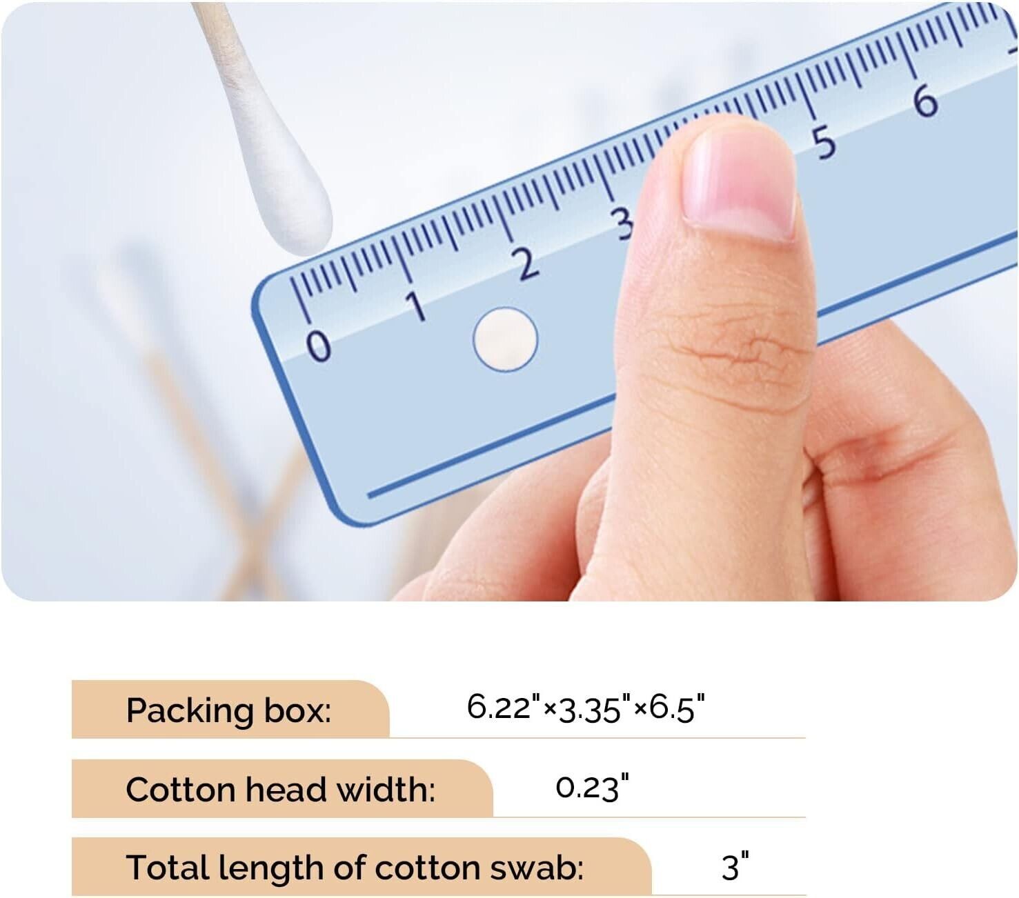 JMU Up to 10,000 Cotton Swabs Swab Q-tips 3 inch Dental Medical Makeup Cleaning