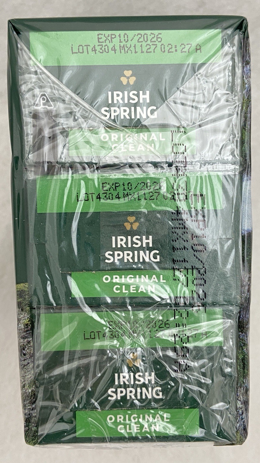 Irish Spring Bar Soap Men 3-Pk Original Clean 12-Hr Fresh W/Flaxseed Oil