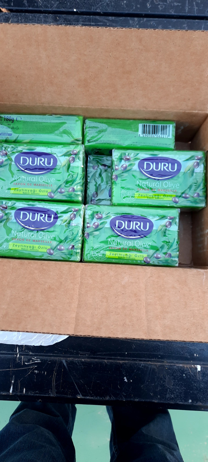 DURU NATURAL OLIVE OIL BAR CASTILE BATH SOAP 10 BARS 6 OZ 180G