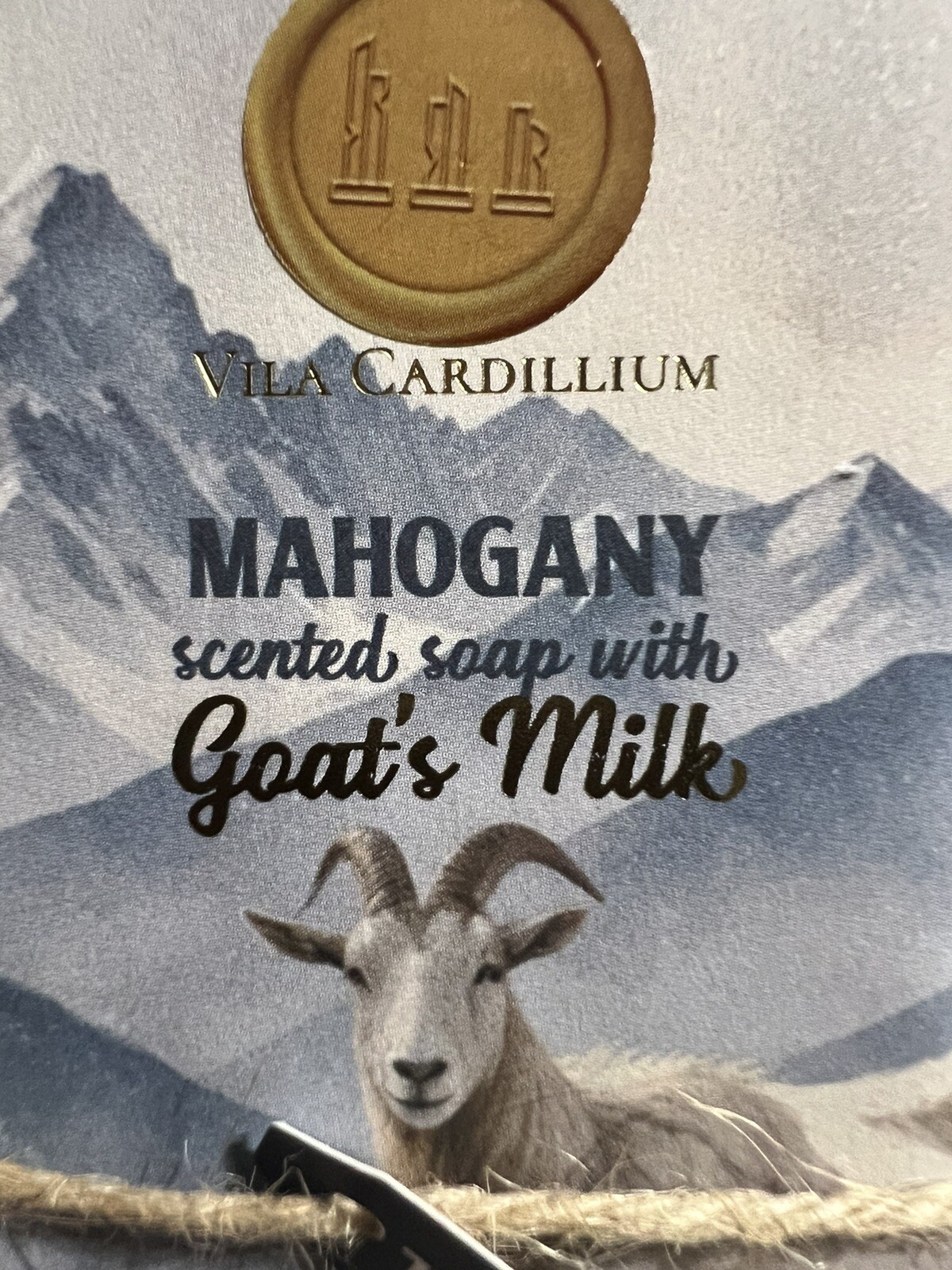 Vila Cardillium~Mahogany Scented Goat’s Milk Bar Soap Made In Portugal 10.5 Oz