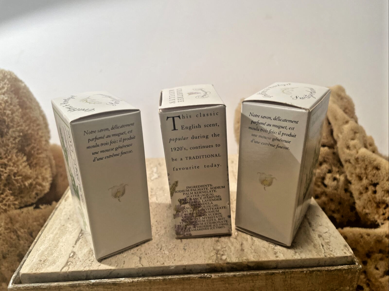 Lot of 6 Vintage CRABTREE & EVELYN Soaps Lily of Valley Lavender Almond Muguet
