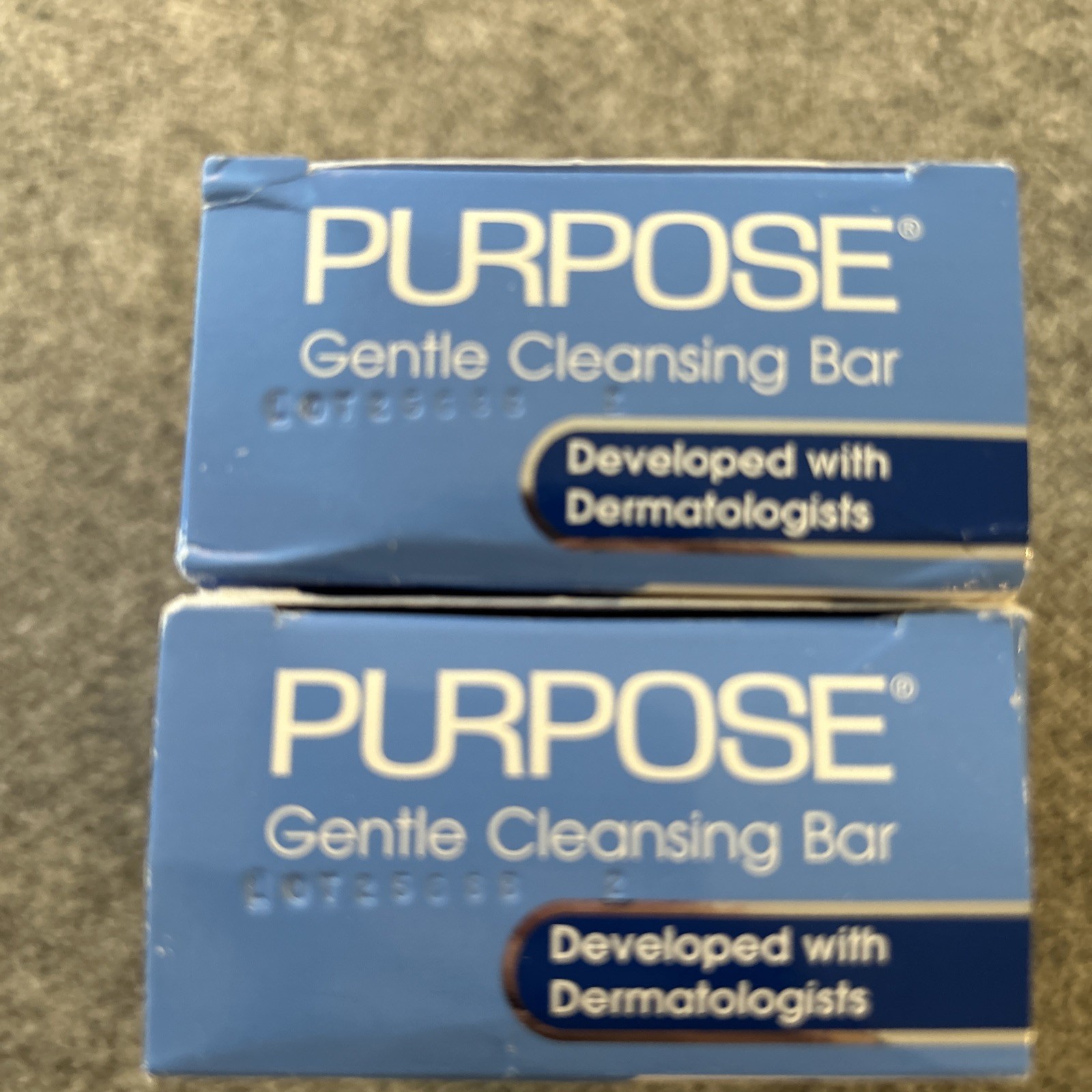 (2) Purpose Gentle Cleansing Face Bar Soap Oil-Free Hypoallergenic 6 & 3 OZ