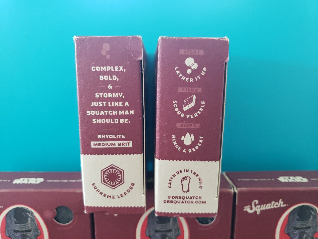 5 Pack – Dr Squatch Men’s Suds Of Darkness 5oz Bar – Medium Grit