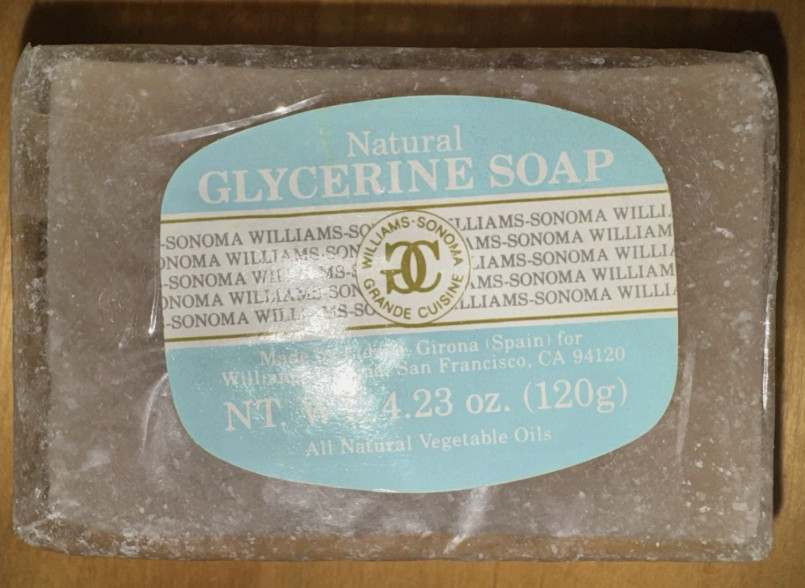 LOT 3 GLYCERIN SOAP-SOAPROCKS LAPIS LAZULI WILLIAM SONOMA PRIMAL ELEMENTS 12+ OZ