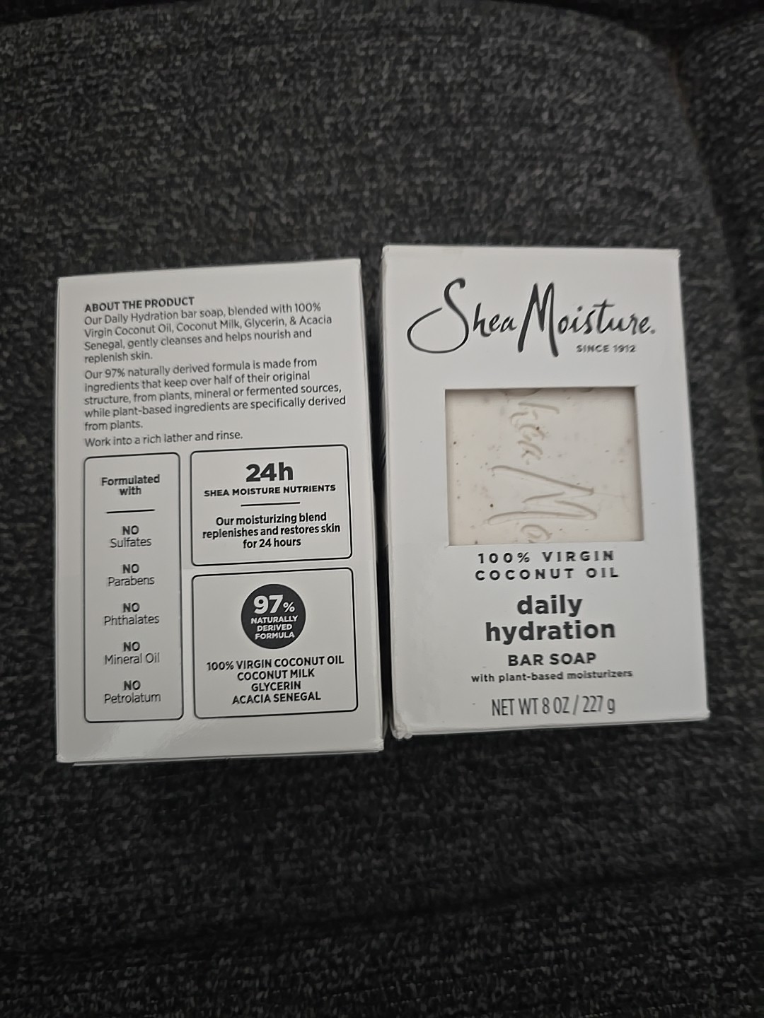 2 Shea Moisture 100% Virgin Coconut Oil Daily Hydration Bar Soap 8 oz (C045)