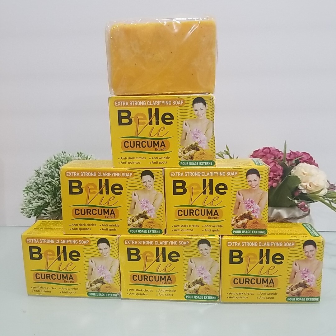 6X Belle Vie Rich Turmeric Soap Curcuma Extract 225g 💯% AUTHENTIC (Lot Of 6)