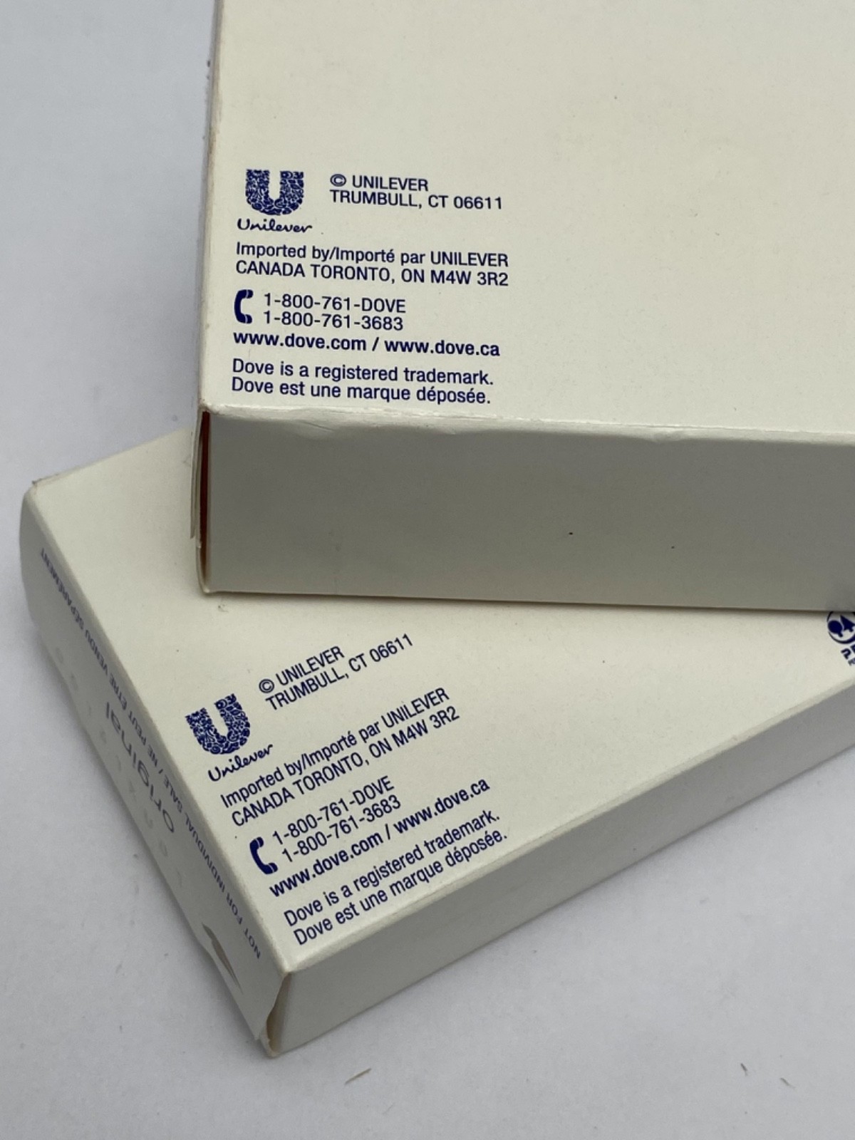 Lot Of Two DOVE White Bar Soap With Moisturizing Cream 3.75 oz 2 New Bars
