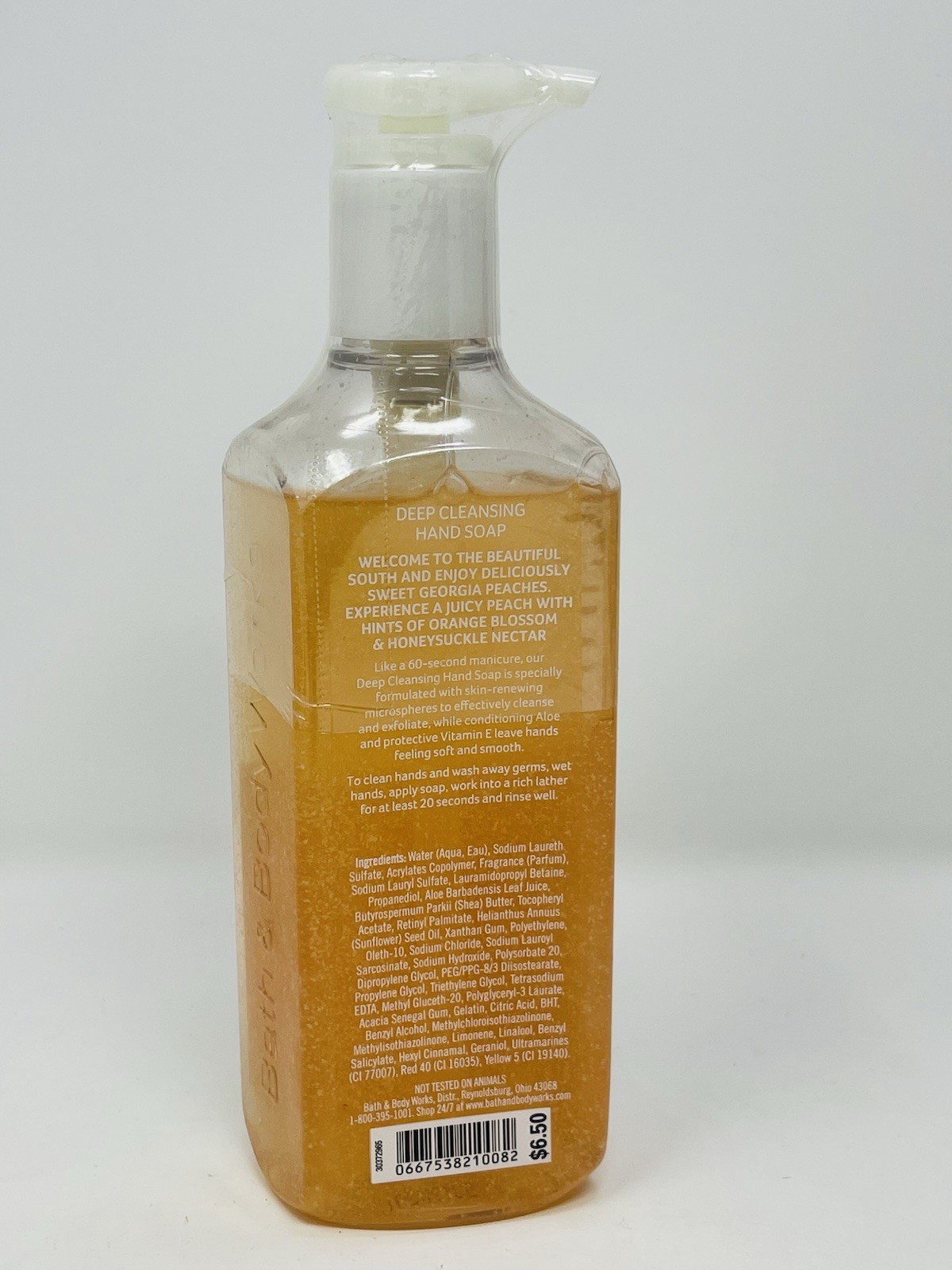 BATH & BODY WORKS Georgia Peach DEEP CLEANSING HAND SOAP 8oz /236 ml