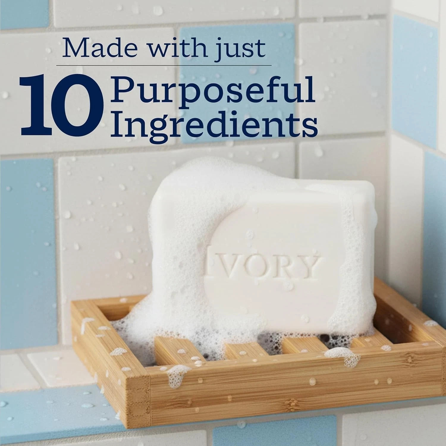 Ivory Gentle Bath Bar Soap 10 Pack 3.17Oz Original Scent Pure Plant-Based.