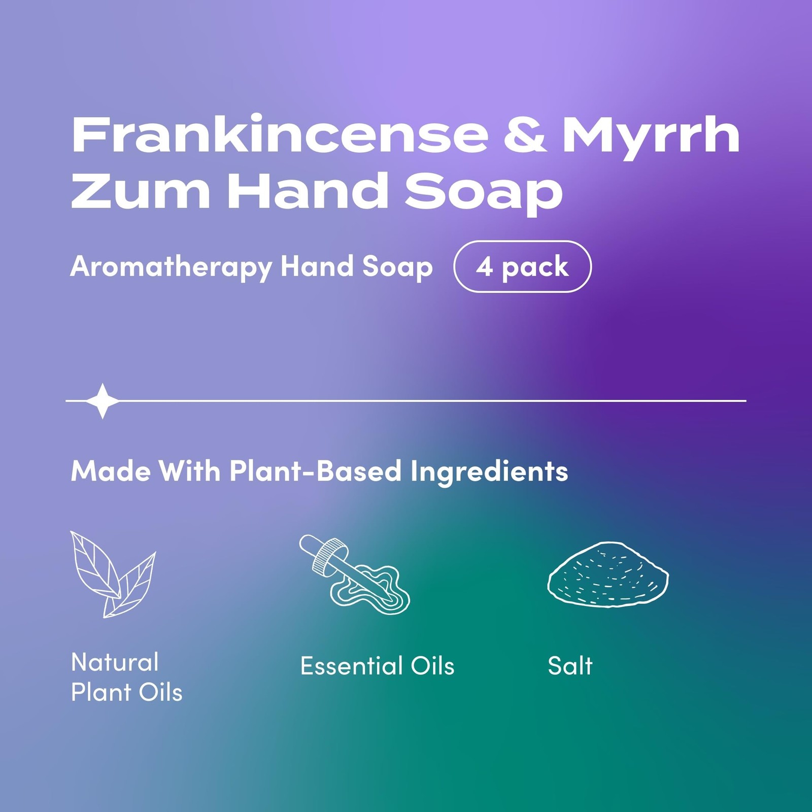 Zum Indigo Wild Hand Soap – Natural Liquid – 12 Ounce (Pack of 4)