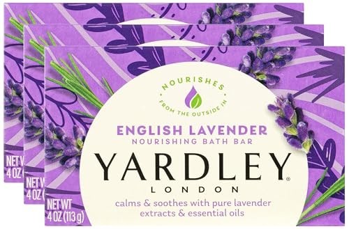 3 Pack Yardley London English Lavender Bath Bars 4.25oz Each New