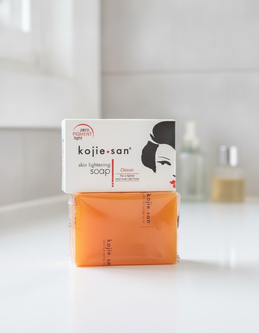 Kojic Acid Soap Bar, 65g, Coconut Oil Tea Tree Oil Glycerin, Orange Scent