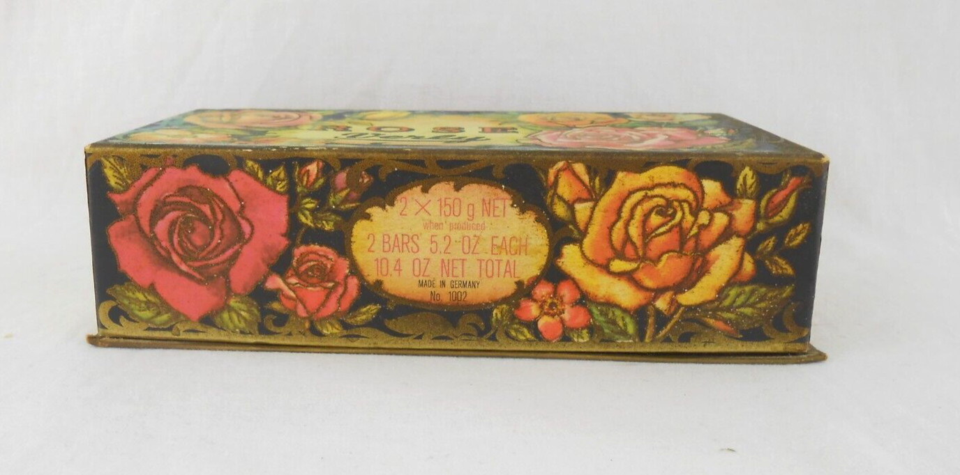 Verly Berlin Rose Luxury Vintage Perfumed Soap Rose 2 Cakes 5.2 oz New