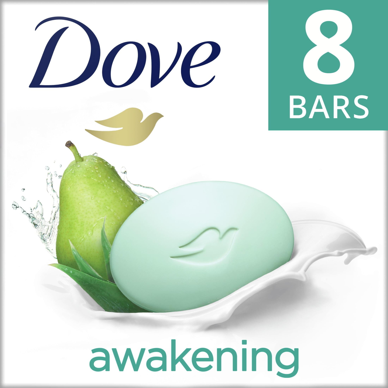 Awakening Gentle Beauty Bar Soap All Skin Type, Pear and Aloe, 3.75 Oz (8