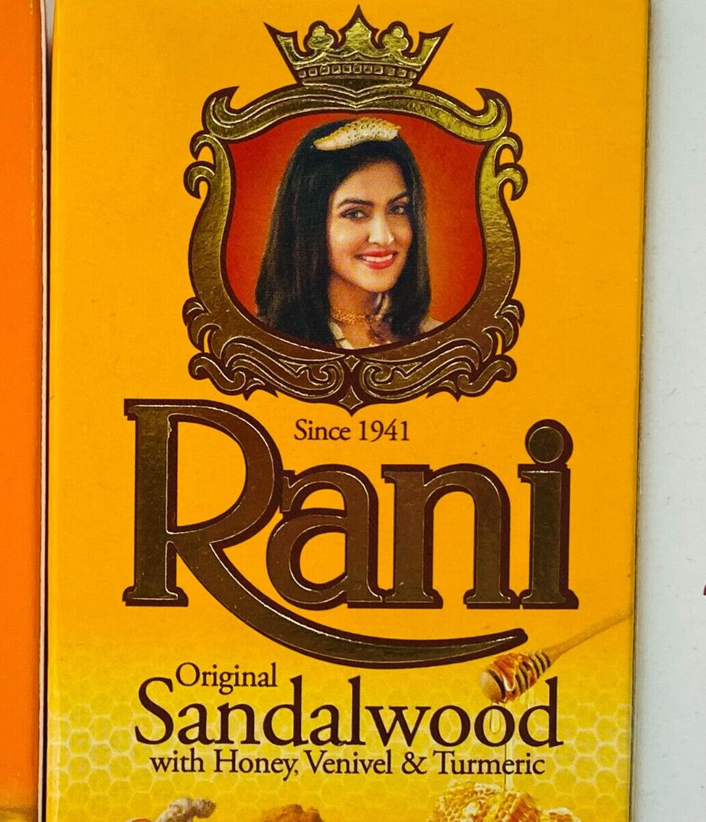 Ceylon Rani Ayurvedic Original Sandalwood With Venivel,Turmeric & Honey Soap 90g