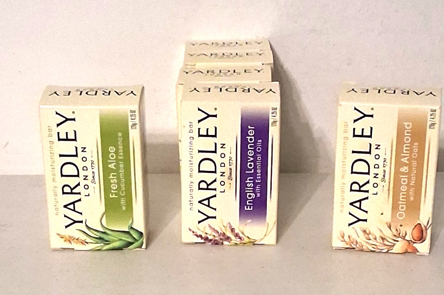Yardley London Naturally Moisturing Bars Variety Pack of 7 Bars NIB