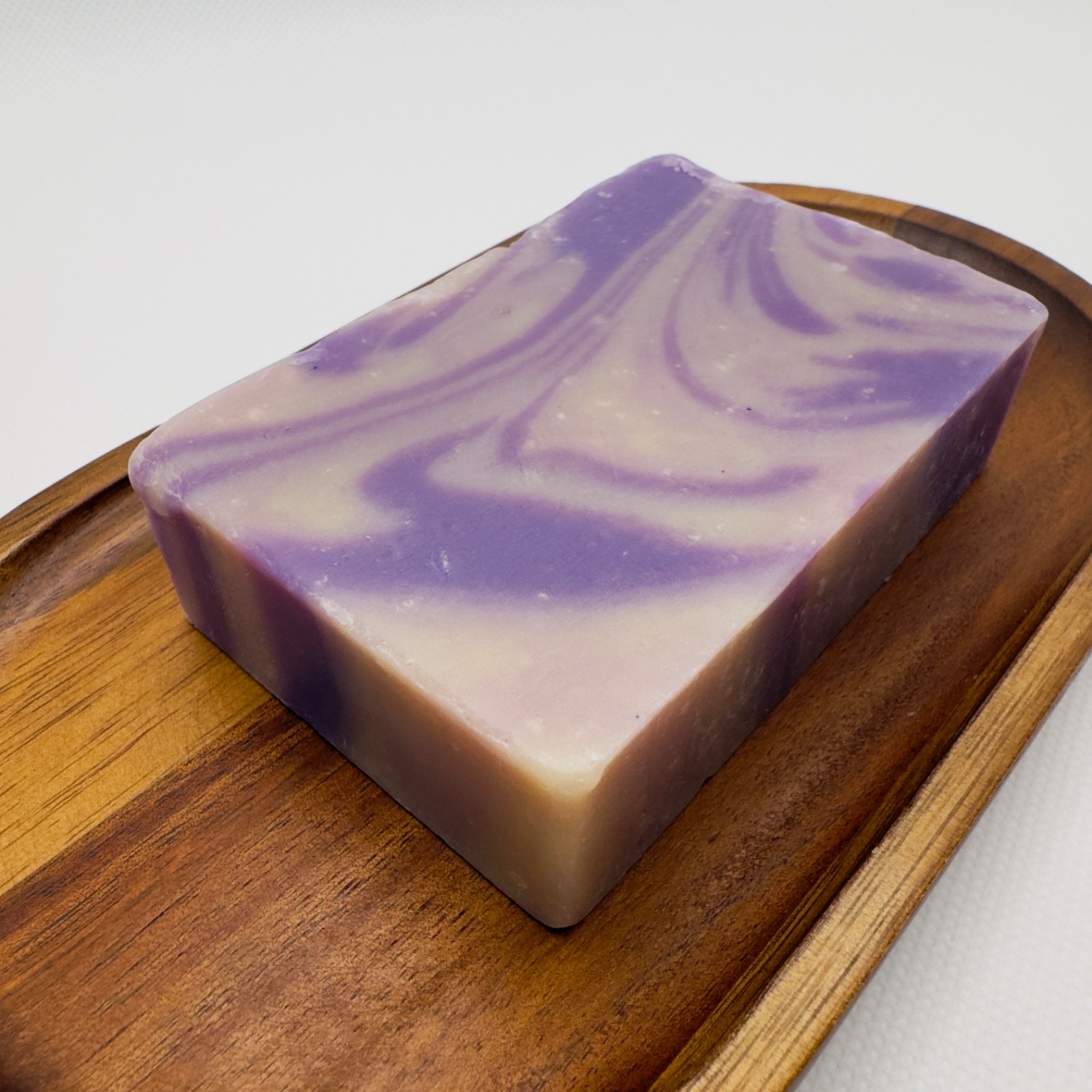 Handmade Midnight Amber Falls Soap Bar 4.8oz Purple Gold Swirl Natural coldpress