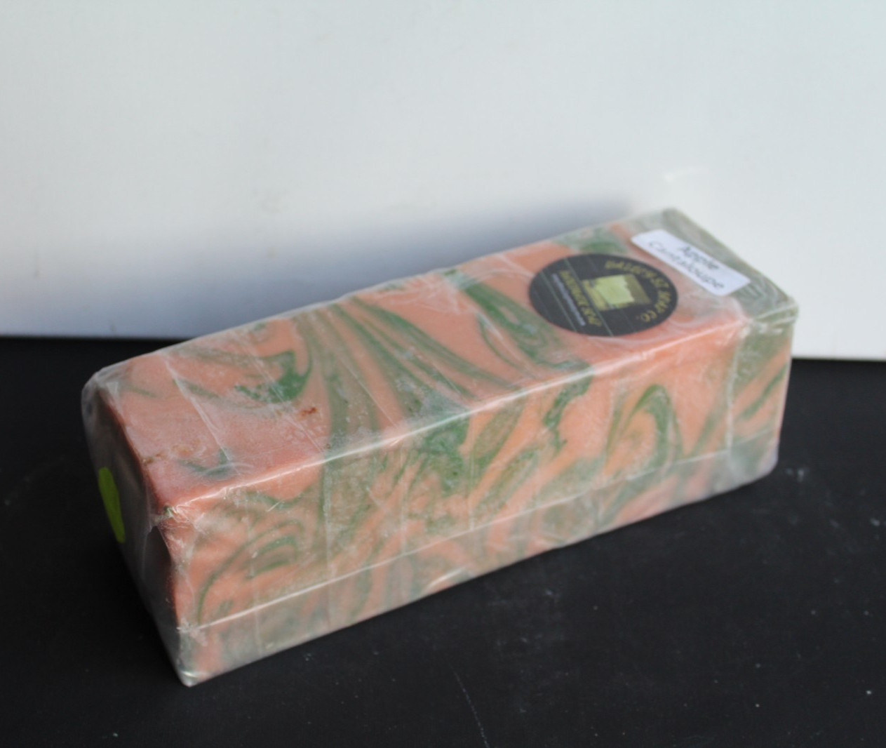 Apple Cantaloupe Handmade Soap Loaf 9 Bars precut