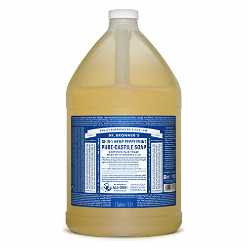 Dr. Bronner’s – Pure-Castile Liquid Soap Peppermint, 1 Gallon