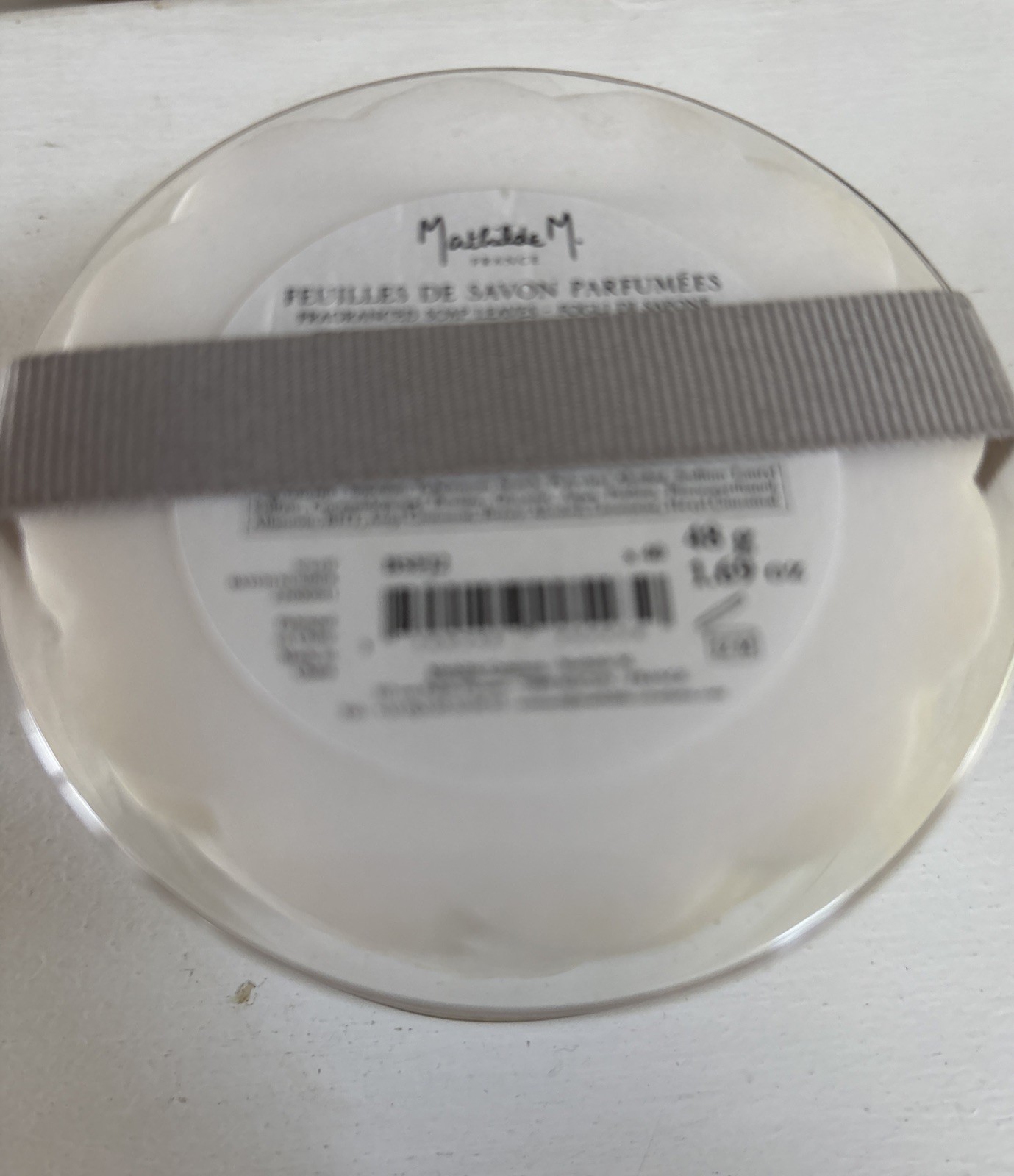 Mathilde M. Fragranced Soap Leaves Petals 1.16 oz Chalk Box Vtg Sealed Jasmin