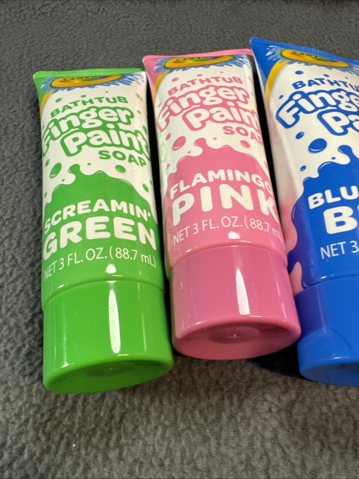Crayola Bathtub Finger Paint Soap Green Blue Pink Non Toxic Paint Kids Lot Of 11