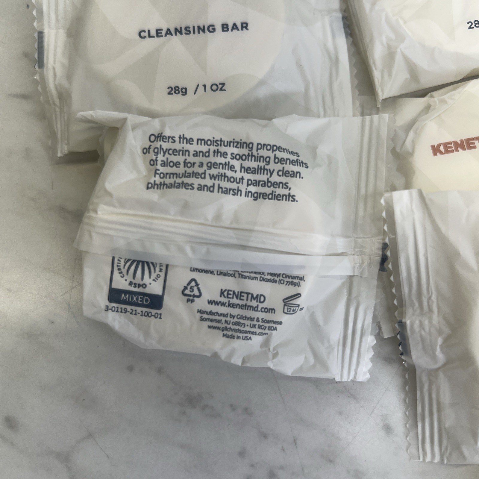 Set Of 10 KenetMD Travel Soap Cleansing Bar 1 oz