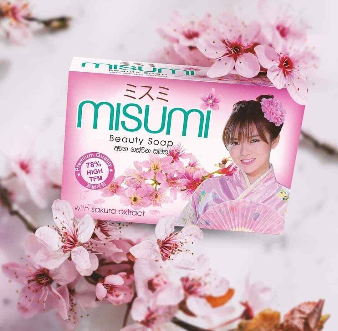 Misumi Soap Sakura Scent Skin Smoothing soften, silky skin beautiful bright skin