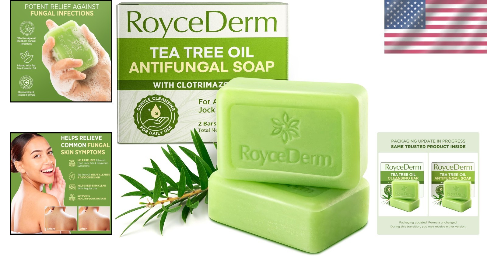 Antifungal Bar Soap – Tea Tree Oil Soap – Athlete’S Foot Treatment for Jock Itch