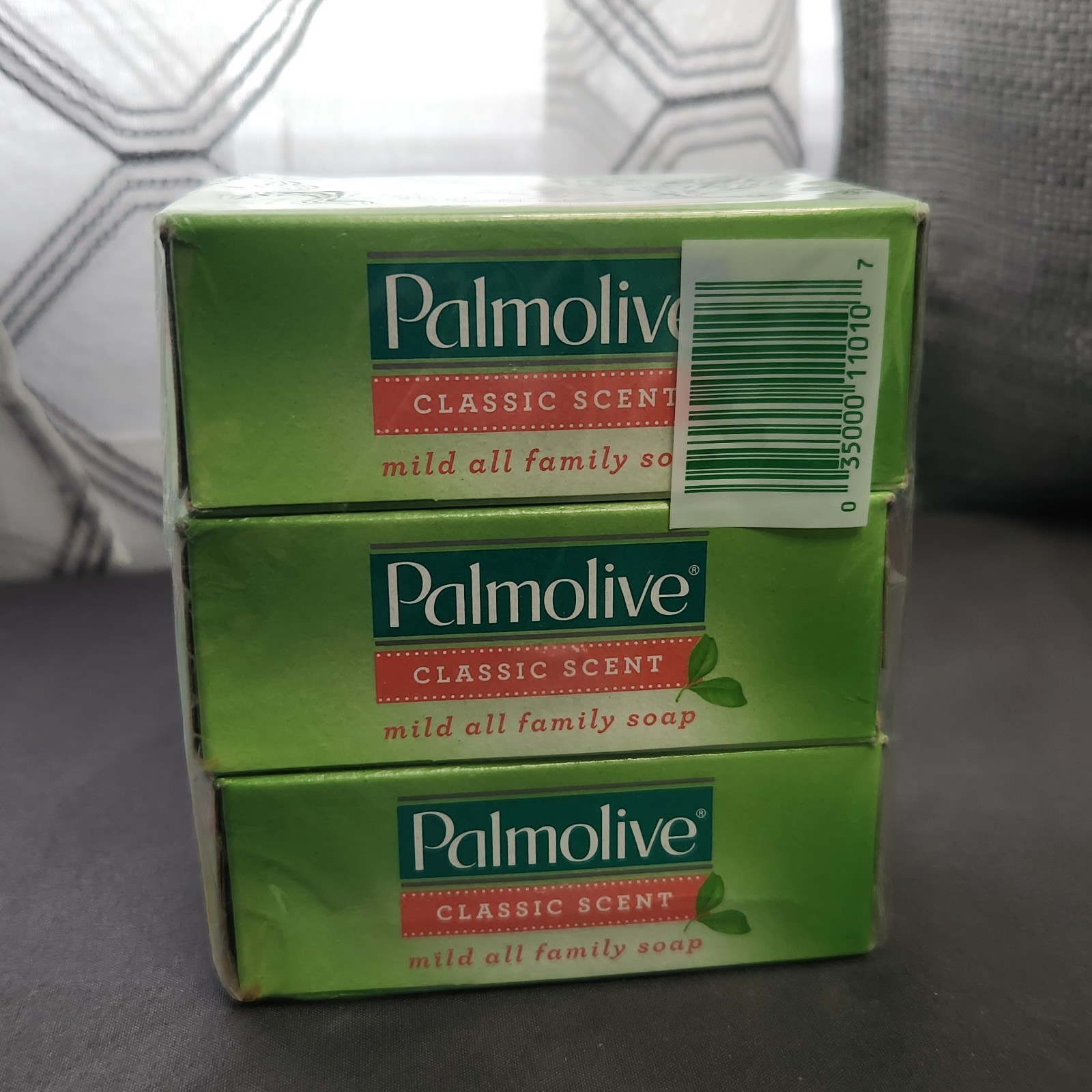 Palmolive Classic Scent Bar Soap 3 Pack Mild Family Bath Body Bars 9.6oz Total