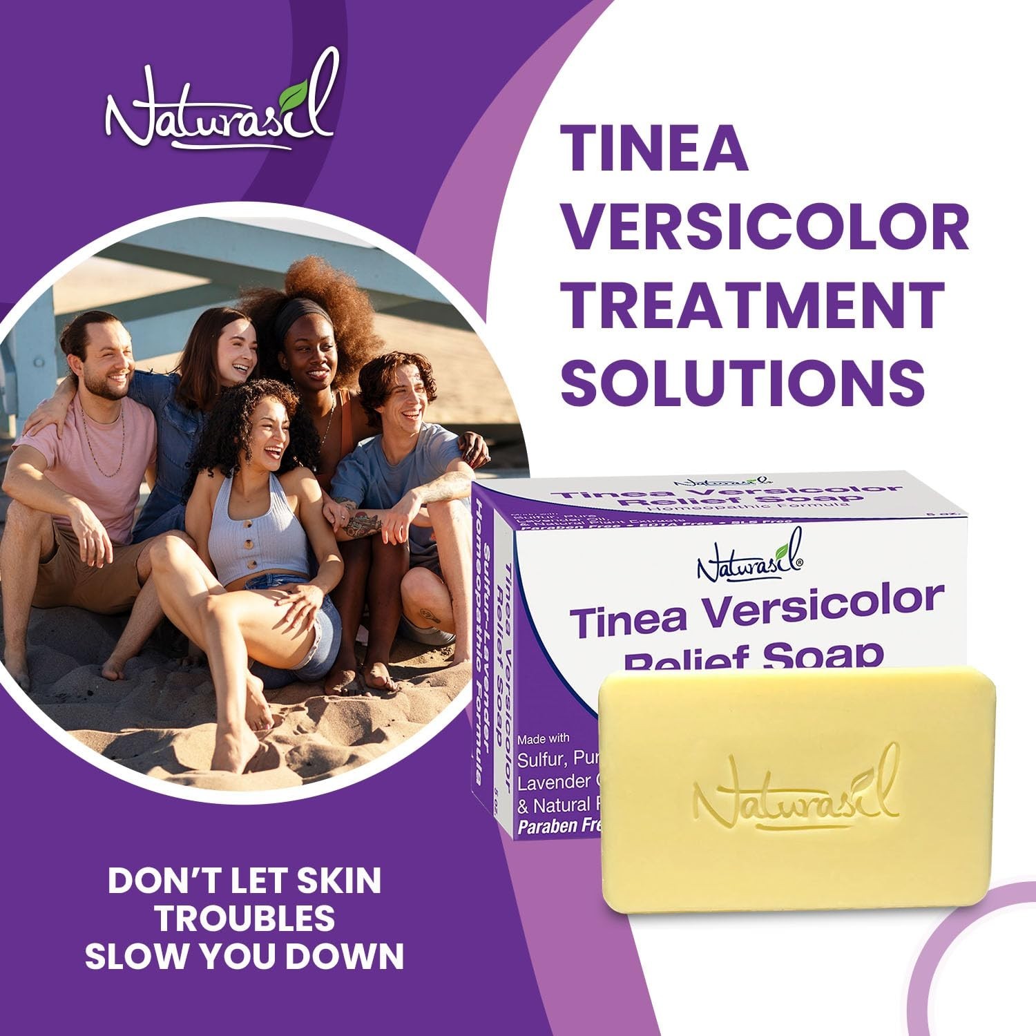 Lavender Scented Antifungal Sulfur Soap – Natural Relief for Skin Irritation